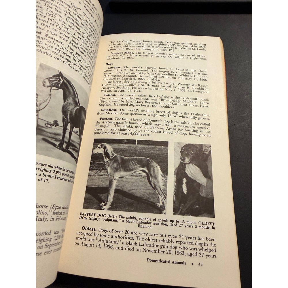 Guinness Book of World Records Norris Ross McWhirter Sterling Hardcover Vintage - Picture 6 of 7